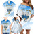 Polynesia Hanukkah Festival Family Matching Off Shoulder Short Dress and Hawaiian Shirt With Menorah Polynesian Style LT05 - Polynesian Pride