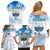 Polynesia Hanukkah Festival Family Matching Off Shoulder Short Dress and Hawaiian Shirt With Menorah Polynesian Style LT05 - Polynesian Pride