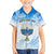 Polynesia Hanukkah Festival Family Matching Short Sleeve Bodycon Dress and Hawaiian Shirt With Menorah Polynesian Style LT05 Son's Shirt Blue - Polynesian Pride