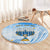 Polynesia Hanukkah Festival Round Carpet With Menorah Polynesian Style LT05 - Polynesian Pride