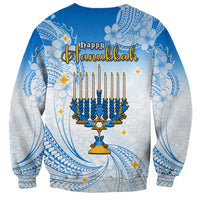 Polynesia Hanukkah Festival Sweatshirt With Menorah Polynesian Style LT05 - Polynesian Pride