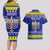 Personalised Polynesia Christmukkah Couples Matching Long Sleeve Bodycon Dress and Hawaiian Shirt Menorah With Polynesian Tribal Pattern LT05 - Polynesian Pride