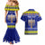 Personalised Polynesia Christmukkah Couples Matching Mermaid Dress and Hawaiian Shirt Menorah With Polynesian Tribal Pattern LT05 - Polynesian Pride