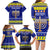 Personalised Polynesia Christmukkah Family Matching Long Sleeve Bodycon Dress and Hawaiian Shirt Menorah With Polynesian Tribal Pattern LT05 - Polynesian Pride