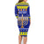 Personalised Polynesia Christmukkah Family Matching Long Sleeve Bodycon Dress and Hawaiian Shirt Menorah With Polynesian Tribal Pattern LT05 - Polynesian Pride