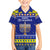 Personalised Polynesia Christmukkah Family Matching Long Sleeve Bodycon Dress and Hawaiian Shirt Menorah With Polynesian Tribal Pattern LT05 Son's Shirt Blue - Polynesian Pride