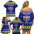 Personalised Polynesia Christmukkah Family Matching Off Shoulder Short Dress and Hawaiian Shirt Menorah With Polynesian Tribal Pattern LT05 - Polynesian Pride