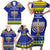 Personalised Polynesia Christmukkah Family Matching Short Sleeve Bodycon Dress and Hawaiian Shirt Menorah With Polynesian Tribal Pattern LT05 - Polynesian Pride