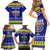 Personalised Polynesia Christmukkah Family Matching Short Sleeve Bodycon Dress and Hawaiian Shirt Menorah With Polynesian Tribal Pattern LT05 - Polynesian Pride