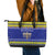 Polynesia Christmukkah Leather Tote Bag Menorah With Polynesian Tribal Pattern LT05 - Polynesian Pride