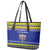 Polynesia Christmukkah Leather Tote Bag Menorah With Polynesian Tribal Pattern LT05 - Polynesian Pride