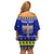 Personalised Polynesia Christmukkah Off Shoulder Short Dress Menorah With Polynesian Tribal Pattern LT05 - Polynesian Pride