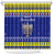 Polynesia Christmukkah Shower Curtain Menorah With Polynesian Tribal Pattern LT05 Blue - Polynesian Pride