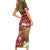 New Zealand Kiwi Christmas Family Matching Short Sleeve Bodycon Dress and Hawaiian Shirt Paua Shell Glitter Green