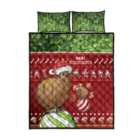 New Zealand Kiwi Christmas Quilt Bed Set Paua Shell Glitter Green LT05 - Polynesian Pride