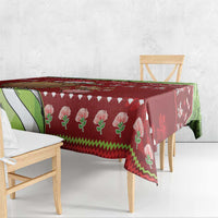 New Zealand Kiwi Christmas Tablecloth Paua Shell Glitter Green LT05 - Polynesian Pride