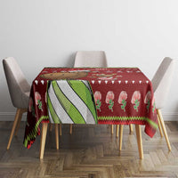 New Zealand Kiwi Christmas Tablecloth Paua Shell Glitter Green LT05 - Polynesian Pride