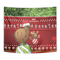 New Zealand Kiwi Christmas Tapestry Paua Shell Glitter Green LT05 - Polynesian Pride