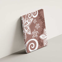 Polynesia Canvas Wall Art Brown Tribal Turtle Floral Pattern LT05 - Polynesian Pride