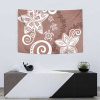 Polynesia Tapestry Brown Tribal Turtle Floral Pattern LT05 - Polynesian Pride
