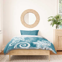 Polynesia Bedding Set Hippie Blue Tribal Turtle Floral Pattern LT05 - Polynesian Pride