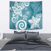 Polynesia Tapestry Hippie Blue Tribal Turtle Floral Pattern LT05 - Polynesian Pride