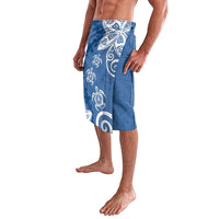 Polynesia Lavalava Blue Tribal Turtle Floral Pattern LT05 - Polynesian Pride