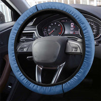 Polynesia Steering Wheel Cover Blue Tribal Turtle Floral Pattern LT05 - Polynesian Pride