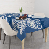 Polynesia Tablecloth Blue Tribal Turtle Floral Pattern LT05 - Polynesian Pride