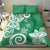 Polynesia Bedding Set Green Tribal Turtle Floral Pattern