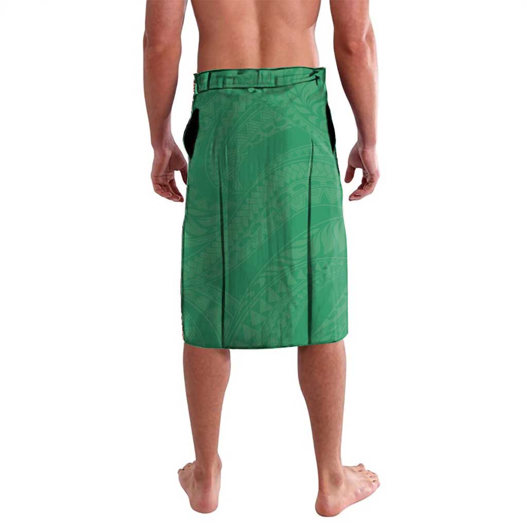 Polynesia Lavalava Green Tribal Turtle Floral Pattern LT05 - Polynesian Pride