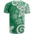 Polynesia T Shirt Green Tribal Turtle Floral Pattern