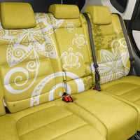Polynesia Back Car Seat Cover Yellow Tribal Turtle Floral Pattern LT05 - Polynesian Pride