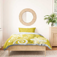 Polynesia Bedding Set Yellow Tribal Turtle Floral Pattern LT05 - Polynesian Pride
