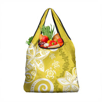 Polynesia Grocery Bag Yellow Tribal Turtle Floral Pattern LT05 1-pack One Size Yellow - Polynesian Pride