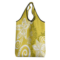 Polynesia Grocery Bag Yellow Tribal Turtle Floral Pattern LT05 - Polynesian Pride