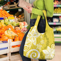 Polynesia Grocery Bag Yellow Tribal Turtle Floral Pattern LT05 - Polynesian Pride