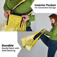 Polynesia Grocery Bag Yellow Tribal Turtle Floral Pattern LT05 - Polynesian Pride