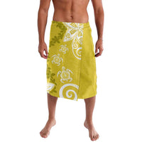Polynesia Lavalava Yellow Tribal Turtle Floral Pattern LT05 Yellow - Polynesian Pride