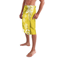 Polynesia Lavalava Yellow Tribal Turtle Floral Pattern LT05 - Polynesian Pride