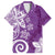 Polynesia Family Matching Summer Maxi Dress and Hawaiian Shirt Purple Tribal Turtle Floral Pattern