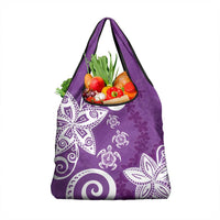 Polynesia Grocery Bag Purple Tribal Turtle Floral Pattern LT05 1-pack One Size Purple - Polynesian Pride