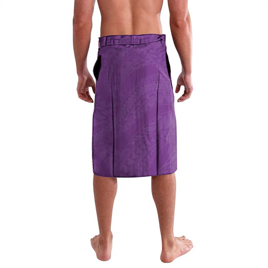Polynesia Lavalava Purple Tribal Turtle Floral Pattern LT05 - Polynesian Pride
