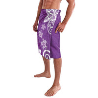 Polynesia Lavalava Purple Tribal Turtle Floral Pattern LT05 - Polynesian Pride