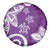 Polynesia Spare Tire Cover Purple Tribal Turtle Floral Pattern