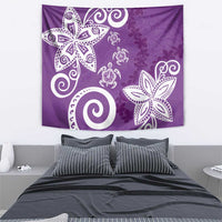 Polynesia Tapestry Purple Tribal Turtle Floral Pattern LT05 - Polynesian Pride