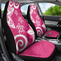Polynesia Car Seat Cover Pink Tribal Turtle Floral Pattern LT05 - Polynesian Pride