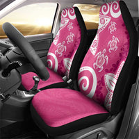 Polynesia Car Seat Cover Pink Tribal Turtle Floral Pattern LT05 - Polynesian Pride