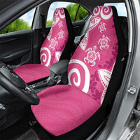 Polynesia Car Seat Cover Pink Tribal Turtle Floral Pattern LT05 - Polynesian Pride