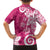 Polynesia Family Matching Puletasi and Hawaiian Shirt Pink Tribal Turtle Floral Pattern